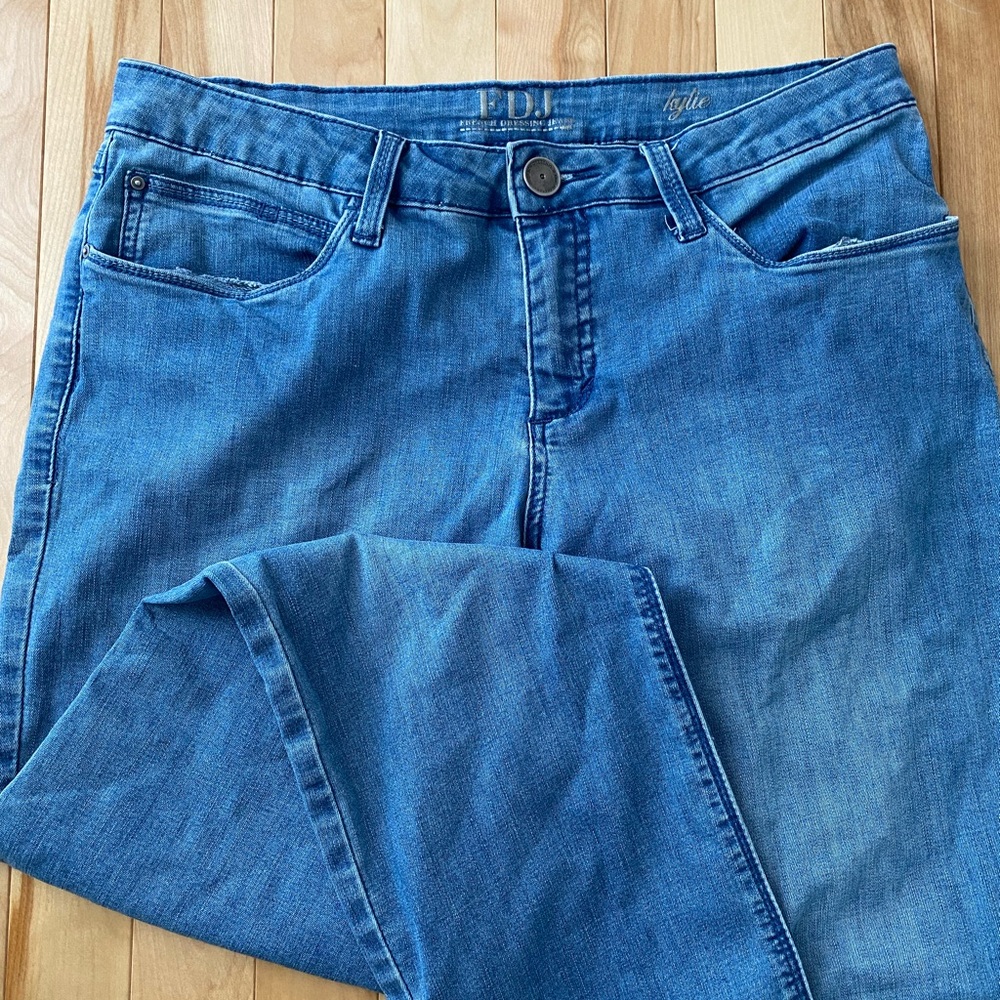 High Rise Blue Denim Jeans